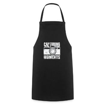 Capturing Moments Photographer Camera - Cooking Apron - black - Front - AI Model Male 185 dark (185cm)