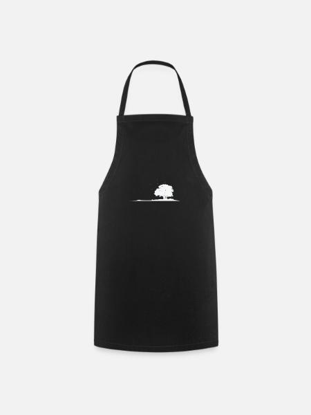 Arbre dans le champ feuilles de nature - Tablier de cuisine - noir