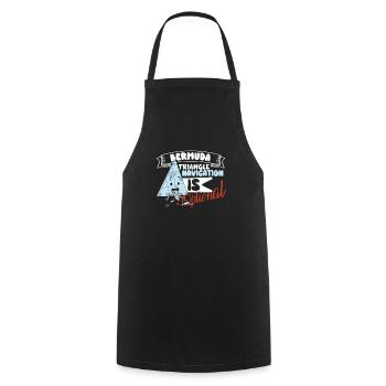 Mysterious enforced disappearances in the Bermuda Triangle - Cooking Apron - black - Front - AI Model Male 185 dark (185cm)