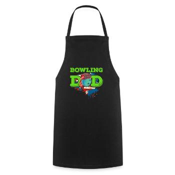 Bowling Dad Bowling Player Dad Bowling Men - Cooking Apron - black - Front - AI Model Male 185 dark (185cm)