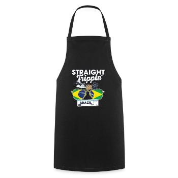Straight Trippin' Brésil Vacation Tour Voyage - Tablier de cuisine - noir - Devant - AI Model Male 185 dark (185cm)
