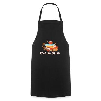 Summer Reading Squad Read A Book Club Team Bookworm - Cooking Apron - black - Front - AI Model Male 185 dark (185cm)