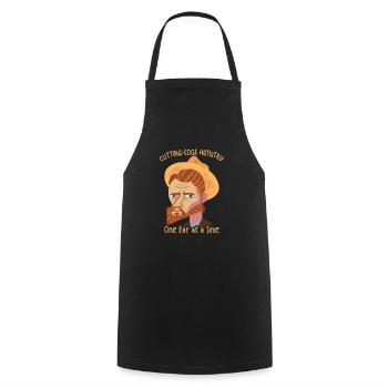 Artiste Peinture Peintre Art Peinture Professeur d’art - Tablier de cuisine - noir - Devant - AI Model Male 185 dark (185cm)