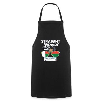 Straight Trippin' Madagascar Vacation Tour Travel - Cooking Apron - black - Front - AI Model Male 185 dark (185cm)