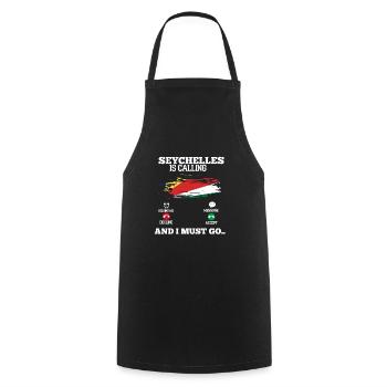 Seychelles - Cooking Apron - black - Front - AI Model Male 185 dark (185cm)