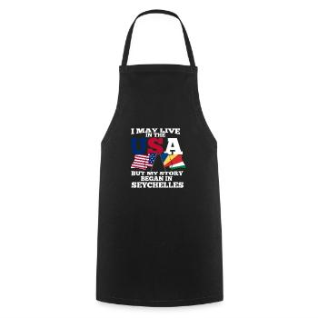 Seychelles - Cooking Apron - black - Front - AI Model Male 185 dark (185cm)