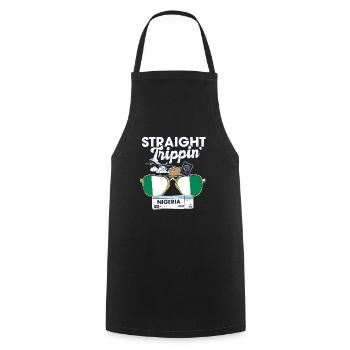 Straight Trippin' Nigeria Vacation Tour Voyage - Tablier de cuisine - noir - Devant - AI Model Male 185 dark (185cm)
