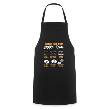 RC Car Remote Control Car - Cooking Apron - black - Front - AI Model Male 185 dark (185cm)