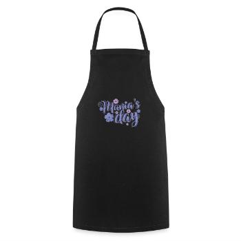 Mama's Day Mother's Day Family - Cooking Apron - black - Front - AI Model Male 185 dark (185cm)