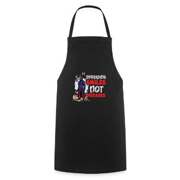 Effrayant Halloween horreur peste médecin - Tablier de cuisine - noir - Devant - AI Model Male 185 dark (185cm)