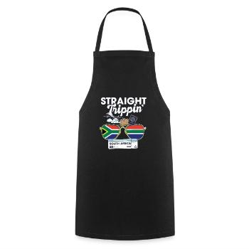Straight Trippin' South Africa Vacation Tour - Tablier de cuisine - noir - Devant - AI Model Male 185 dark (185cm)