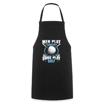 Gods Play Golf Funny Golf Player Golfing - Cooking Apron - black - Front - AI Model Male 185 dark (185cm)