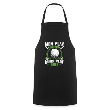 Les dieux jouent au golf - Tablier de cuisine - noir - Devant - AI Model Male 185 dark (185cm)