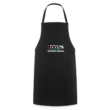 Western Sahara - Cooking Apron - black - Front - AI Model Male 185 dark (185cm)