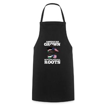 Western Sahara - Cooking Apron - black - Front - AI Model Male 185 dark (185cm)