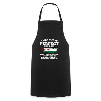 Western Sahara - Cooking Apron - black - Front - AI Model Male 185 dark (185cm)