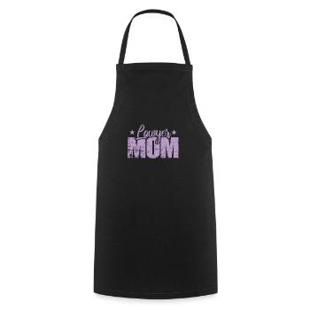 Avocat Maman Profession Juriste - Tablier de cuisine - noir - Devant - AI Model Male 185 dark (185cm)