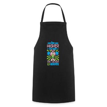 Tenue de pom-pom girl - Tablier de cuisine - noir - Devant - AI Model Male 185 dark (185cm)