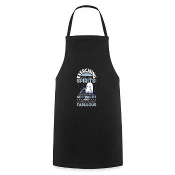 Bodybuilding Powerlifting Weightlifting Fitness - Cooking Apron - black - Front - AI Model Male 185 dark (185cm)