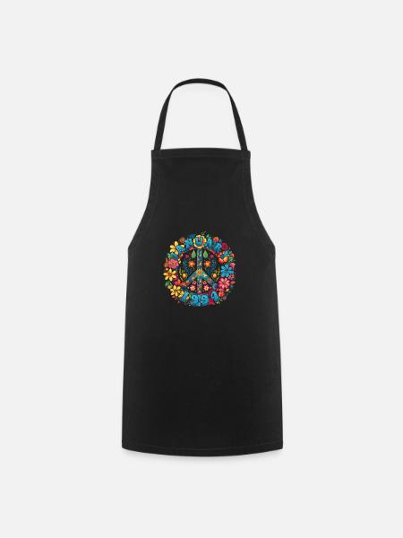 Flower Power Hippie Geburstag - Januar 1994 - Kochschürze - Schwarz