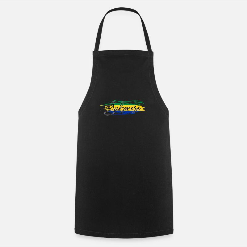 Gabon - Tablier de cuisine - noir