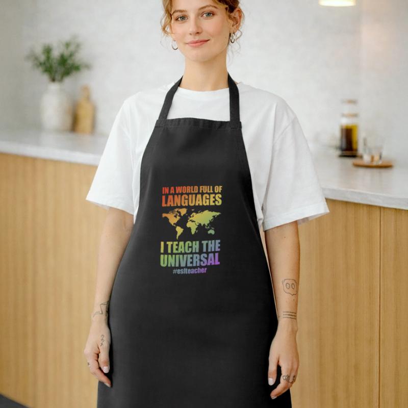 Enseignant d’anglais langue seconde |Langue anglaise |Pour les enseignants d’anglais langue seconde Tablier de cuisine
