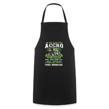 Fermier Cadeau Tracteur & Agriculture & Paysan - Tablier de cuisine - noir - Devant - AI Model Male 185 dark (185cm)