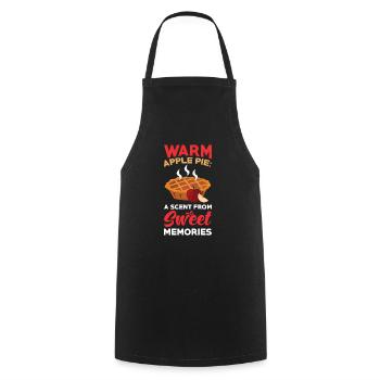 Warm Apple Pie Baking Cake - Cooking Apron - black - Front - AI Model Male 185 dark (185cm)