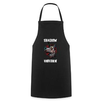 Dark Unicorn Horror Unicorn Midnight Unicorn - Cooking Apron - black - Front - AI Model Male 185 dark (185cm)