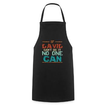 Funny David Dave Birthday - Cooking Apron - black - Front - AI Model Male 185 dark (185cm)