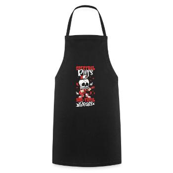 Funny Horror Spooky Guitar Guitarist Ghostly - Cooking Apron - black - Front - AI Model Male 185 dark (185cm)