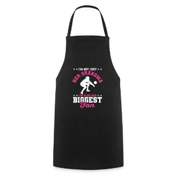 I'm Her Grandma I'm Her Biggest Fan Libero Volleyb - Cooking Apron - black - Front - AI Model Male 185 dark (185cm)