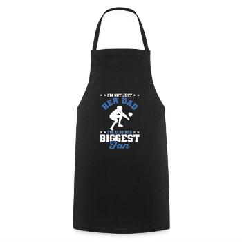 I'm Her Dad I'm Her Biggest Fan Father Men Volleyb - Cooking Apron - black - Front - AI Model Male 185 dark (185cm)
