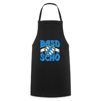 Basd Scho Bayerisches Shirt München Bayern - Kochschürze - Schwarz - Vorne - AI Model Male 185 dark (185cm)