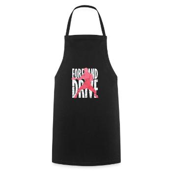 Forehand Drive Table Tennis - Cooking Apron - black - Front - AI Model Male 185 dark (185cm)