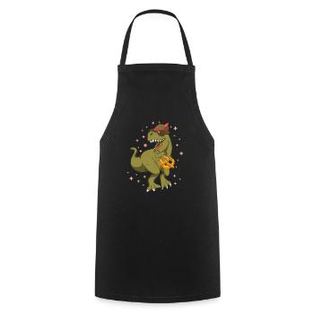 Bretzels Dinosaures Bavarois - Tablier de cuisine - noir - Devant - AI Model Male 185 dark (185cm)