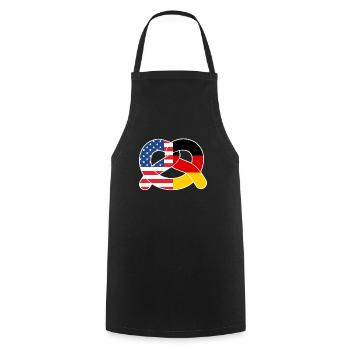 Deutsche Brezeln Amerika Pretzel Bayerisches - Kochschürze - Schwarz - Vorne - AI Model Male 185 dark (185cm)