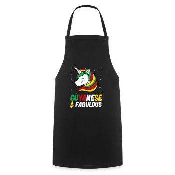 Guyana Flag Guyanese Guyana - Cooking Apron - black - Front - AI Model Male 185 dark (185cm)
