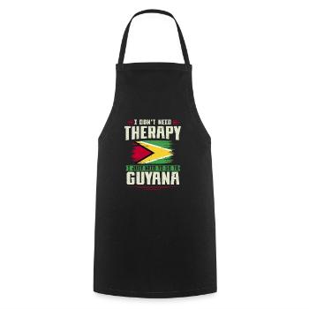 Guyana Flag Guyanese Guyana - Cooking Apron - black - Front - AI Model Male 185 dark (185cm)