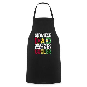 Guyana Drapeau Guyanais Guyana - Tablier de cuisine - noir - Devant - AI Model Male 185 dark (185cm)