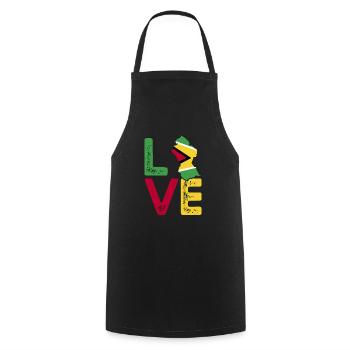 Guyana Flag Guyanese Guyana - Cooking Apron - black - Front - AI Model Male 185 dark (185cm)
