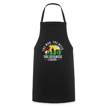 Guyana Flag Guyanese Guyana - Cooking Apron - black - Front - AI Model Male 185 dark (185cm)