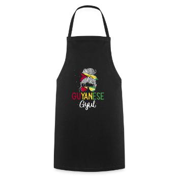 Guyana Flag Guyanese Guyana - Cooking Apron - black - Front - AI Model Male 185 dark (185cm)