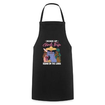 Girls Trip Squad On The Loose - Cooking Apron - black - Front - AI Model Male 185 dark (185cm)