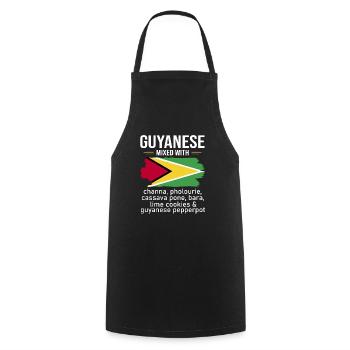 Guyana Flag Guyanese Guyana - Cooking Apron - black - Front - AI Model Male 185 dark (185cm)