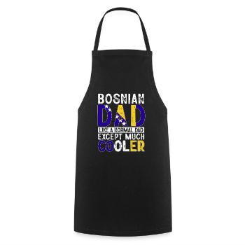 Bosnien und Herzegowina Flagge Bosnien - Kochschürze - Schwarz - Vorne - AI Model Male 185 dark (185cm)