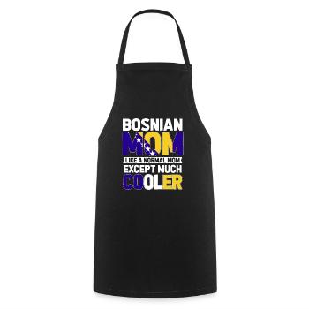Bosnien und Herzegowina Flagge Bosnien - Kochschürze - Schwarz - Vorne - AI Model Male 185 dark (185cm)