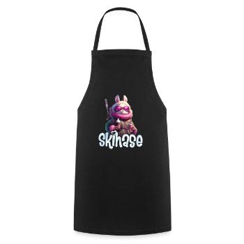 Skihase Cool Skifahren Frauen Apres Party - Kochschürze - Schwarz - Vorne - AI Model Male 185 dark (185cm)