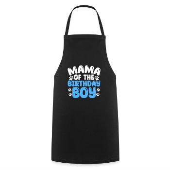 Maman De L’Anniversaire Garçon Chien Anniversaire - Tablier de cuisine - noir - Devant - AI Model Male 185 dark (185cm)