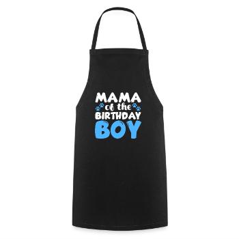 Maman De L’Anniversaire Garçon Chien Anniversaire - Tablier de cuisine - noir - Devant - AI Model Male 185 dark (185cm)